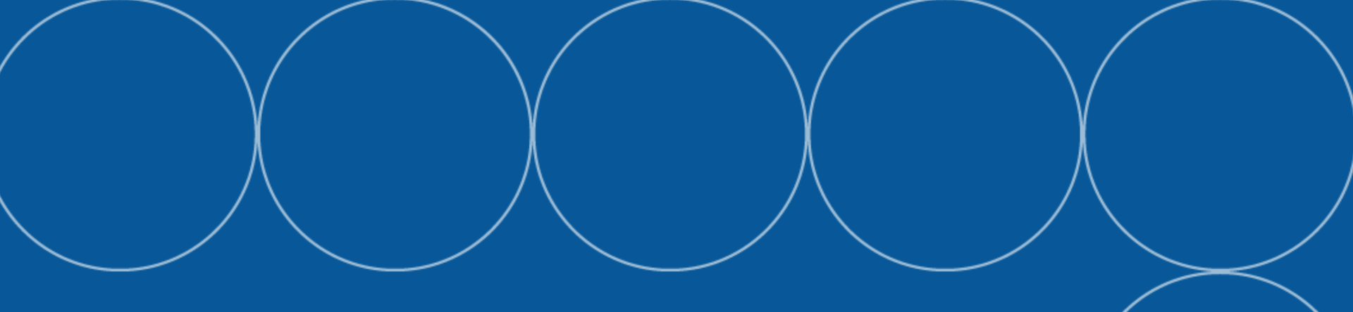 cerchi bianchi su sfondo blu