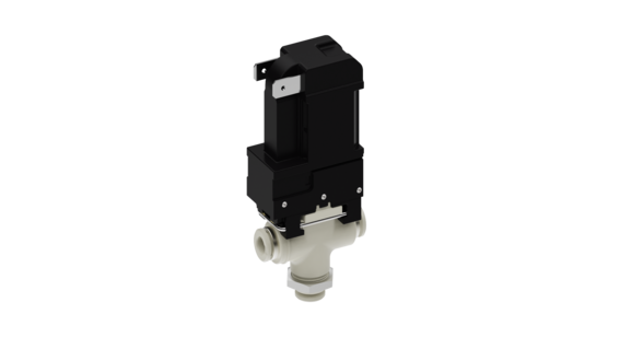Media-separated solenoid valve type ELV