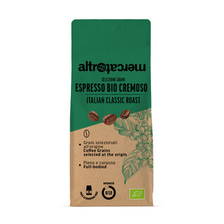 Caffè in grani - Espresso bio cremoso - equosolidale - 1 kg
